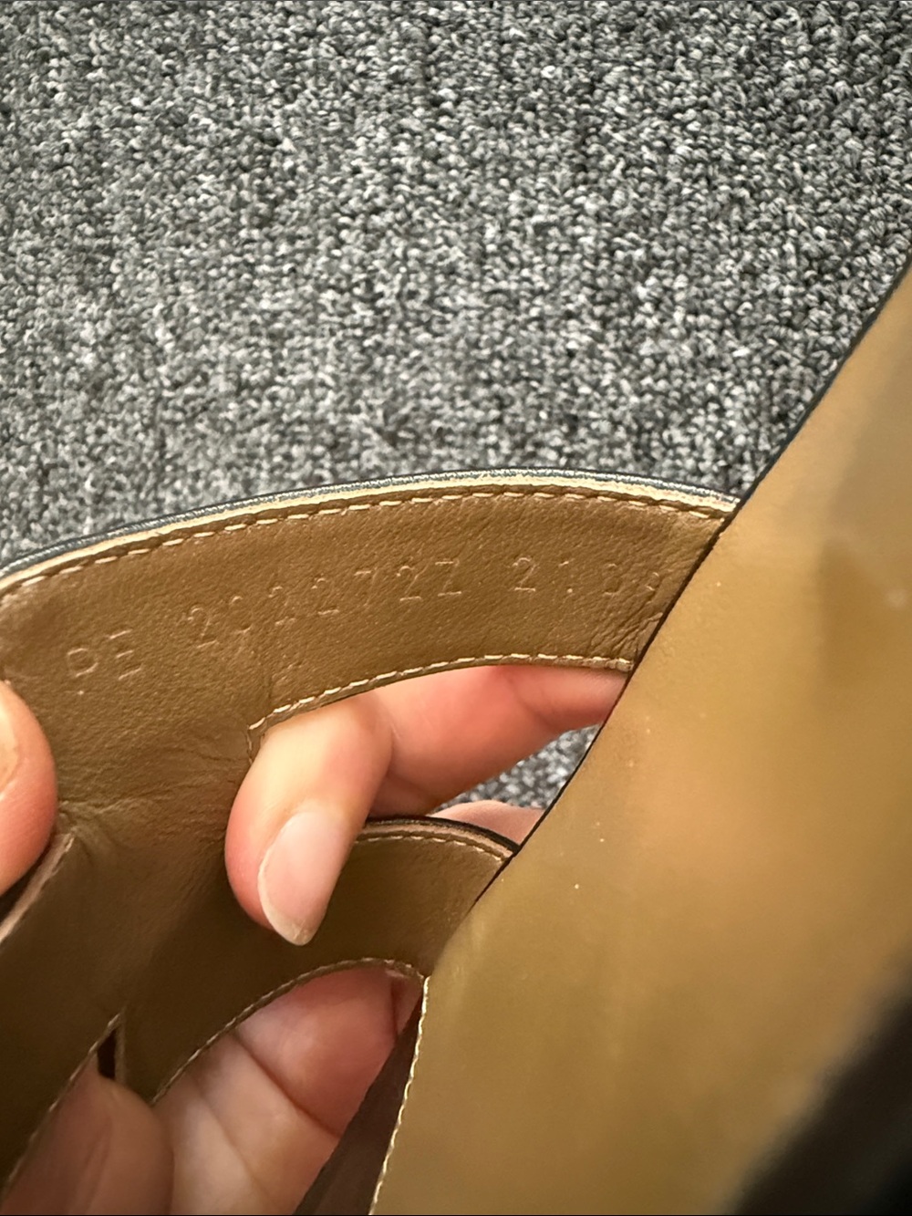 Hermes Black Leather Oran Slide Sandals - Picture 4 of 4